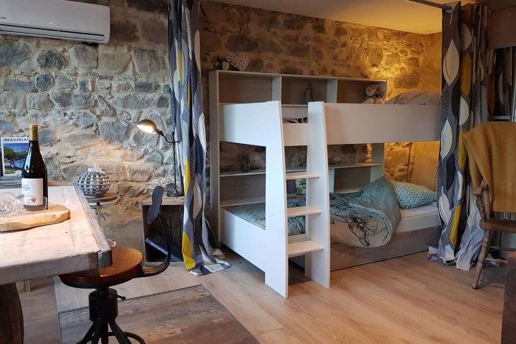 L'Idyllique - Studio Prive Sous Maison Saint-Didier-sur-Beaujeu Bagian luar foto