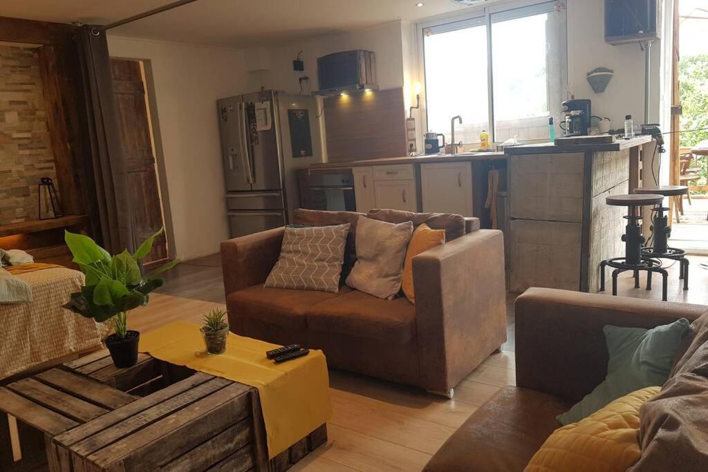 L'Idyllique - Studio Prive Sous Maison Saint-Didier-sur-Beaujeu Bagian luar foto